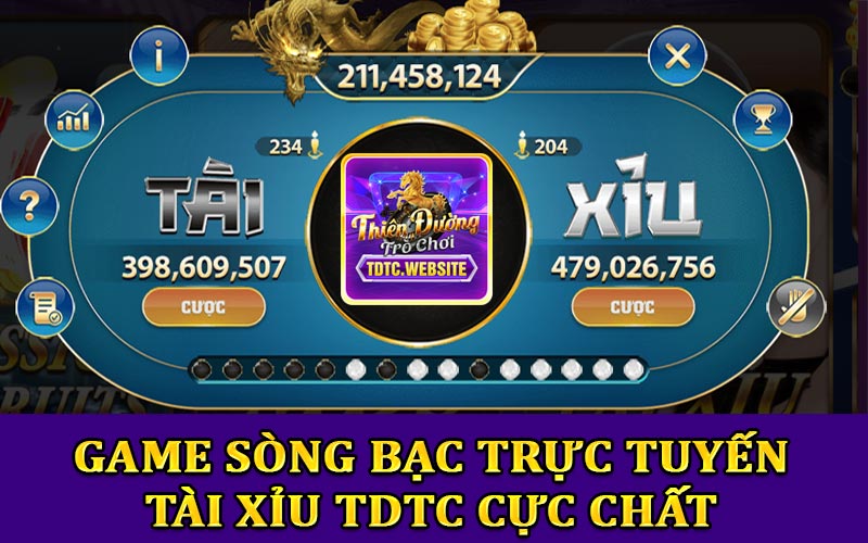 Game sòng bạc trực tuyến TDTC tài xỉu cực chất